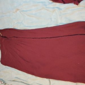 maroon dress